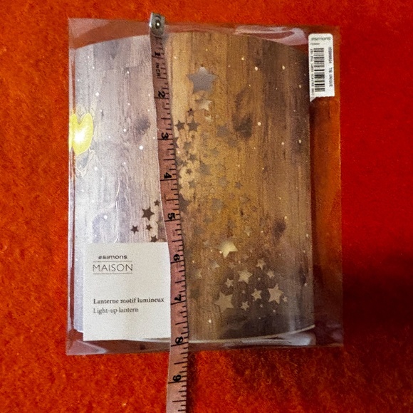 Festive Christmas tree and stars paper lantern NWT - Picture 10 of 10